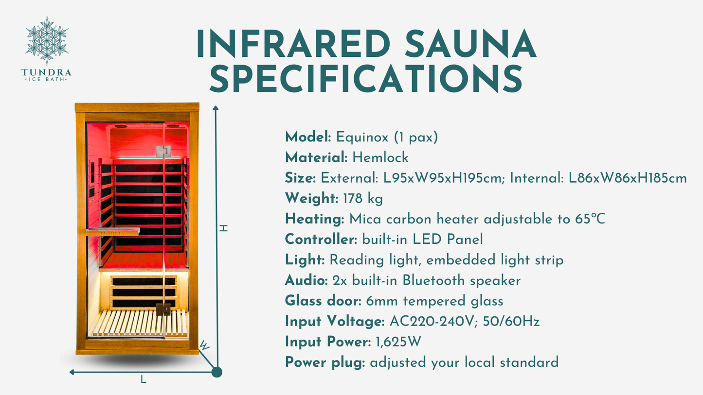 TUNDRA Infrared Sauna - Equinox